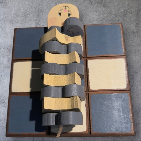 Handcrafted Tic Tac Toe Game - Picture 2 of 4